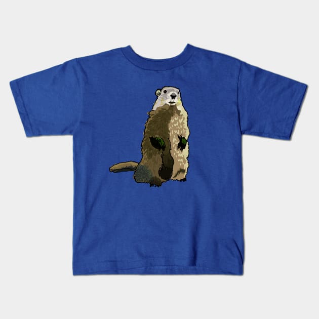 Groundhog Kids T-Shirt by SPINADELIC